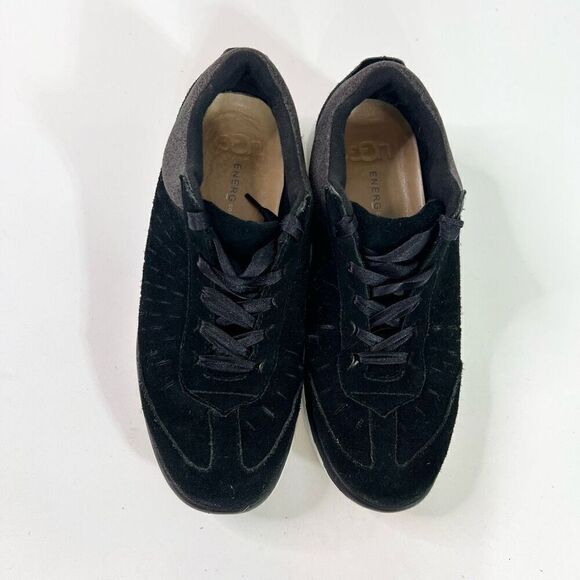 UGG Shoes Womens 7 Black Victoria Suede Satin Lace Up Casual Sneaker - Picture 5 of 9